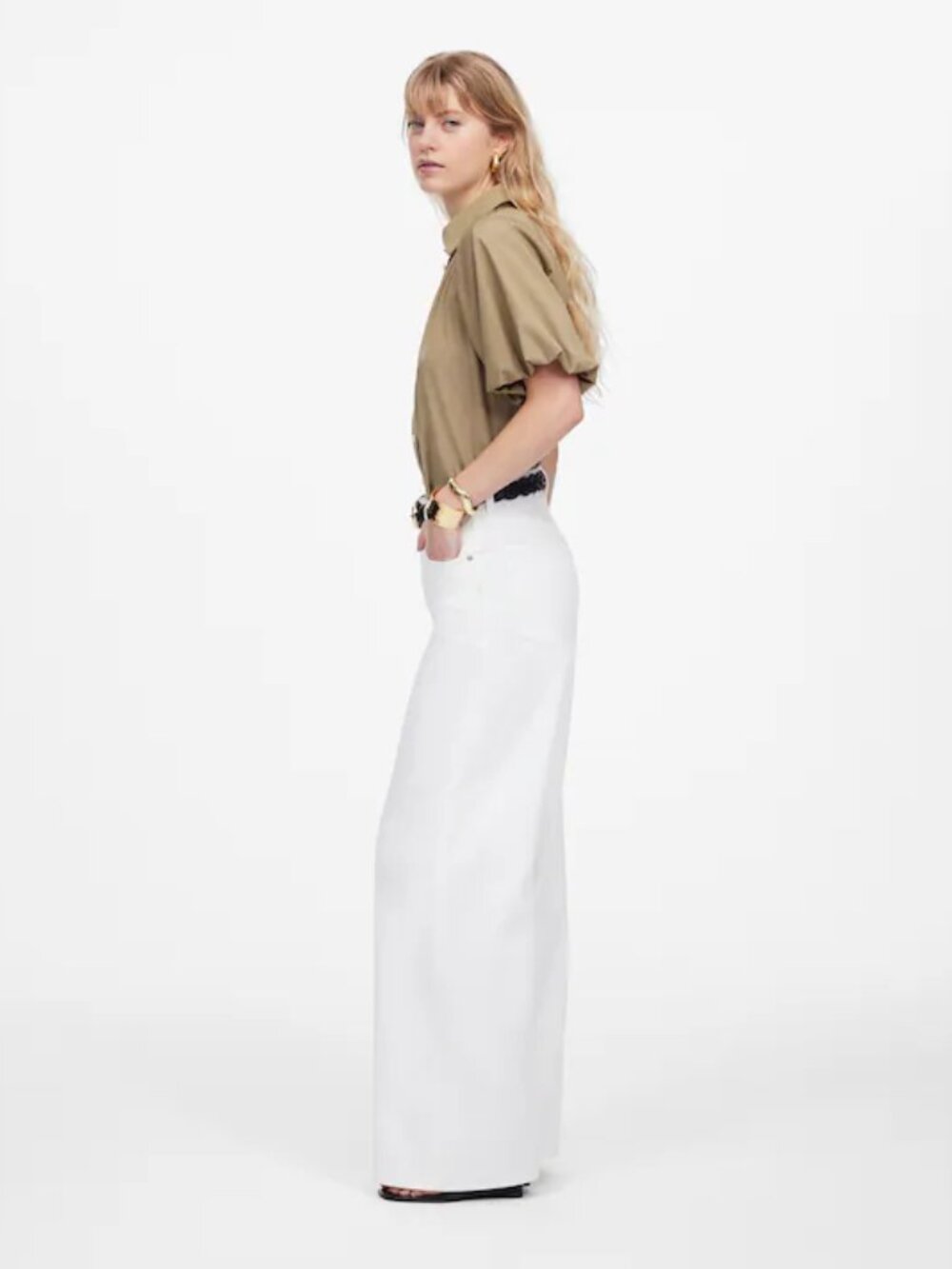 New Madewell Superwide-Leg Jeans Airy Denim Edition Size 28